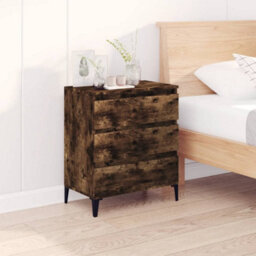 Berkfield Sideboard Smoked Oak 60X35X70 Cm Engineered Wood - thumbnail 1
