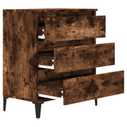 Berkfield Sideboard Smoked Oak 60X35X70 Cm Engineered Wood - thumbnail 7