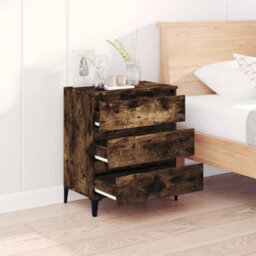 Berkfield Sideboard Smoked Oak 60X35X70 Cm Engineered Wood - thumbnail 3