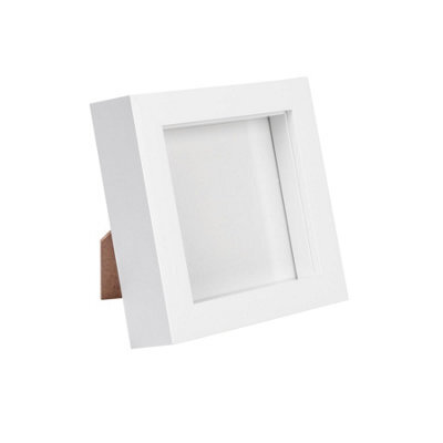 "Nicola Spring 4 X 4"" Photo Frame - 3D Photo Frame Picture Frame Box Portrait Display Case With Spacer (12.5 X 12.5Cm)" - image 1