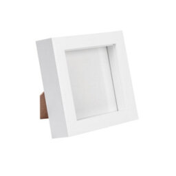 "Nicola Spring 4 X 4"" Photo Frame - 3D Photo Frame Picture Frame Box Portrait Display Case With Spacer (12.5 X 12.5Cm)" - thumbnail 1