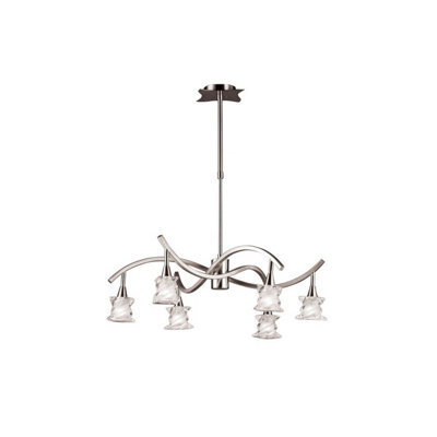 Luminosa Lighting Luminosa Salomon Telescopic Lamp 6 Light G9, Satin Nickel - image 1