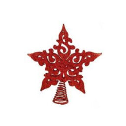 Christmas Tree Topper - Red Star - thumbnail 1