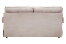 Orsina Two Seat Mink Velvet Sofa, Plush Mink Velvet Upholstery With Wooden Base And Key Style Padded Arms - thumbnail 4