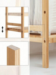 Songmics 4 Tier Bamboo Shelf Storage Unit For Bathroom, Bookcase, 45 X 31.5 X 111 Cm, For Living Room,bedroom,balcony,woody Colour - thumbnail 6