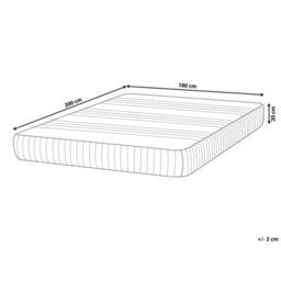 Beliani Latex Foam Mattress Fantasy H2/3 Medium 180 X 200 Cm (Super King Size) - thumbnail 3