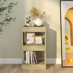 Berkfield Book Cabinet/room Divider Sonoma Oak 40X30X72 Cm - thumbnail 5