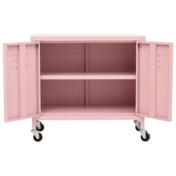 Berkfield Storage Cabinet Pink 60X35X56 Cm Steel - thumbnail 6