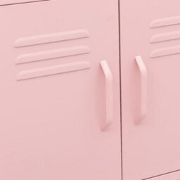 Berkfield Storage Cabinet Pink 60X35X56 Cm Steel - thumbnail 7