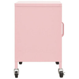 Berkfield Storage Cabinet Pink 60X35X56 Cm Steel - thumbnail 4