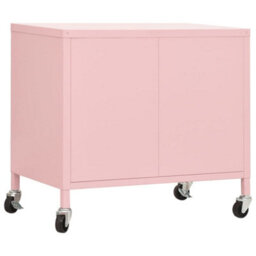 Berkfield Storage Cabinet Pink 60X35X56 Cm Steel - thumbnail 5