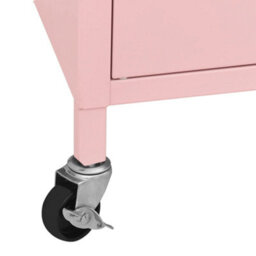 Berkfield Storage Cabinet Pink 60X35X56 Cm Steel - thumbnail 8