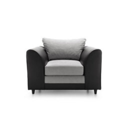 Abakus Direct Dylan Collection Armchair In Light Grey - thumbnail 2