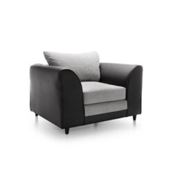 Abakus Direct Dylan Collection Armchair In Light Grey - thumbnail 3