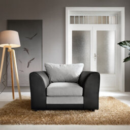 Abakus Direct Dylan Collection Armchair In Light Grey - thumbnail 1