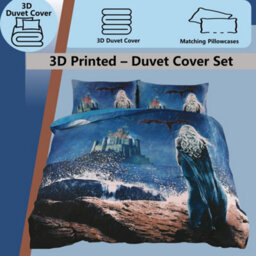 TheWhiteWater Limited Game Of Thrones Theme - Mother Of Dragons Bed Set - 3D Animal Printed Single Beddings Duvet Cover - thumbnail 4