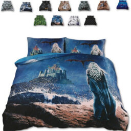 TheWhiteWater Limited Game Of Thrones Theme - Mother Of Dragons Bed Set - 3D Animal Printed Single Beddings Duvet Cover - thumbnail 1
