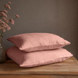 Where Saints Go Ltd Duvet Cover & Pillowcase Set - Terracotta Orange - Washed Cotton - King - thumbnail 5