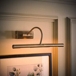 Valuelights Capri Brushed Chrome Mains Powered Twin Picture Wall Light And Bulbs - thumbnail 3