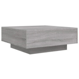 Berkfield Coffee Table With Led Lights Grey Sonoma 80X80X31 Cm - thumbnail 3