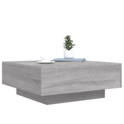 Berkfield Coffee Table With Led Lights Grey Sonoma 80X80X31 Cm - thumbnail 6