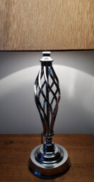 K Living Compton Chrome Table Lamp And Shade - thumbnail 6