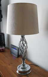 K Living Compton Chrome Table Lamp And Shade - thumbnail 9