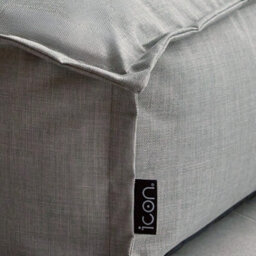 icon Dolce Indoor Outdoor Pouffe Footstool Grey Bean Bags - thumbnail 5