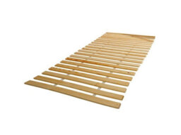 Impact Furniture White Double Bed Frame With Storage Shelves Headboard 140Cm Solid Wood Slats Nepo - thumbnail 9