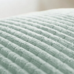 Deconovo Set Of 2 Corduroy Cushion Covers 55Cm X 55Cm, 22X22 Inches Grid Square Pillowcases For Seats(Mint Green, 2 Pieces) - thumbnail 3
