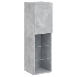 Berkfield Tv Cabinet With Led Lights Concrete Grey 30.5X30X102 Cm - thumbnail 7