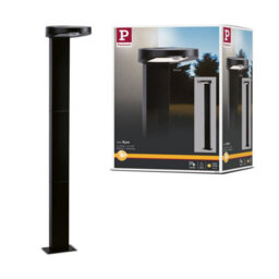 Paulmann 94249 Ryse Solar Bollard Light Led Outdoor Luminaire Incl. 1X1.2 Watt Anthracite Plastic 3000 K Warm White
