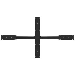 Berkfield Dining Table Leg Spider Shape Black 120X68X(72-73) Cm Steel - thumbnail 5