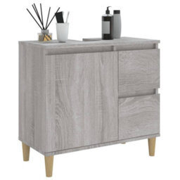 Berkfield Bathroom Cabinet Grey Sonoma 65X33X60 Cm Engineered Wood - thumbnail 5