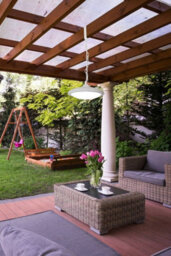 Luminosa Lighting Luminosa Pergola Led Outdoor Ceiling Pendant Light White Ip44 - thumbnail 2