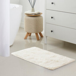 Ameha Cream Shaggy Door Mat 50X80 Cm For Bedroom Non Slip Soft Fluffy Thick Pile Small Rug Non-Shedding Easy To Clean - thumbnail 9
