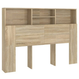 Vidaxl Headboard Cabinet Sonoma Oak 140X19X103.5 Cm - thumbnail 2