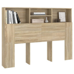 Vidaxl Headboard Cabinet Sonoma Oak 140X19X103.5 Cm - thumbnail 4