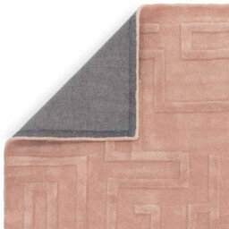 Handmade Modern Blush Abstract Wool Easy To Clean Rug For Living Room & Bedroom-120Cm X 170Cm - thumbnail 3