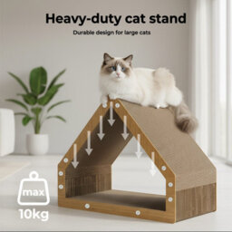 Skylos Cat Scratching Board House Corrugated Cardboard Scratcher Indoor - thumbnail 5
