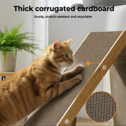 Skylos Cat Scratching Board House Corrugated Cardboard Scratcher Indoor - thumbnail 6