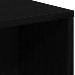 Berkfield Bookcase Black Oak 50X25X105 Cm Engineered Wood - thumbnail 8