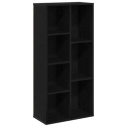 Berkfield Bookcase Black Oak 50X25X105 Cm Engineered Wood - thumbnail 2