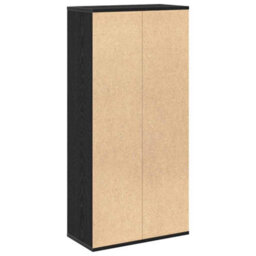 Berkfield Bookcase Black Oak 50X25X105 Cm Engineered Wood - thumbnail 5