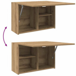 Walplus Bathroom Wall Cabinet Artisan Oak 60X25X40 Cm Engineered Wood - thumbnail 9