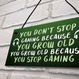 Red Ocean Games Room Novelty Gamer Sign For Boys Bedroom Man Cave Funny Gifts For Him - thumbnail 7