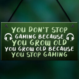 Red Ocean Games Room Novelty Gamer Sign For Boys Bedroom Man Cave Funny Gifts For Him - thumbnail 5