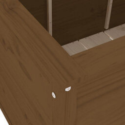Berkfield Rustic Garden Raised Bed Honey Brown 119.5X82.5X78 Cm Solid Wood Pine - thumbnail 7