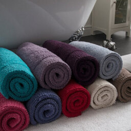 Allure Bath Fashions Elegance Reversible Heavyweight Bath Mat - Charcoal Grey - thumbnail 4