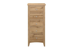 Oak Chest Of Drawers 5 Birlea Hampstead Traditional Bedroom Furniture - thumbnail 8